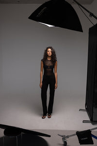 Flattering Fit Pants Black