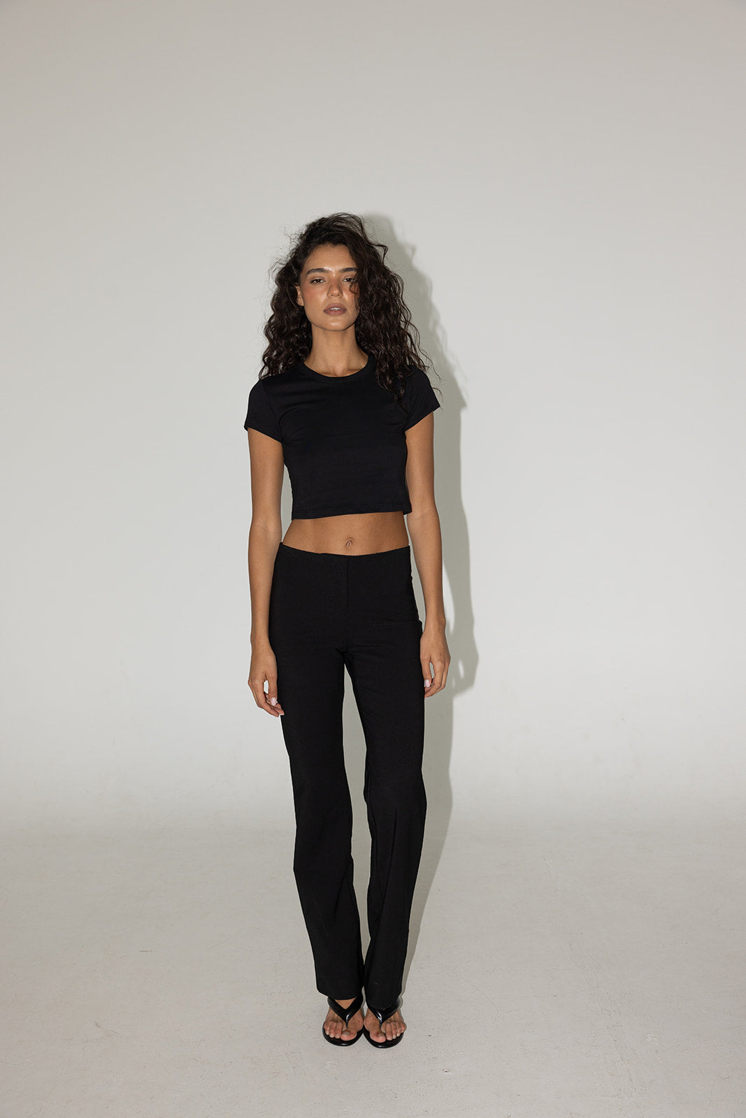 Flattering Fit Pants Black
