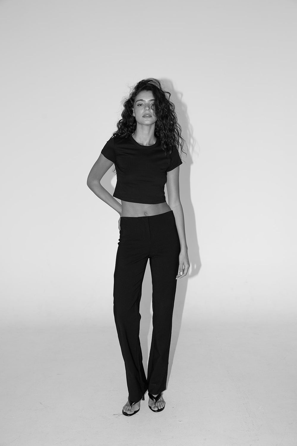 Flattering Fit Pants Black