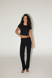 Flattering Fit Pants Black