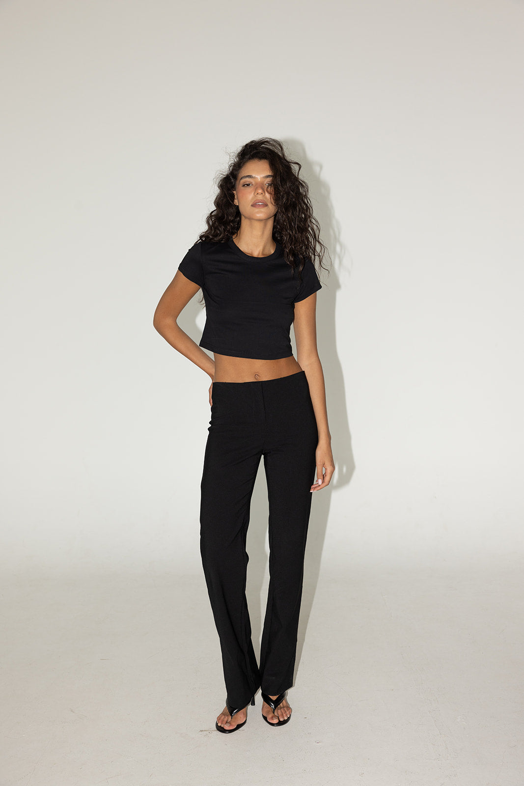 Flattering Fit Pants Black